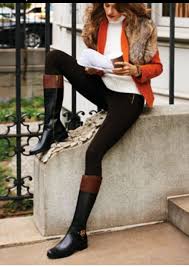 Michael Kors Black And Brown Riding Boots Michael Kors Two Toned Boots Fashion Autumn Fashion Style