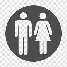 Male and female bathroom symbols. Public Toilet Sign Female Bathroom Logo Transparent Png