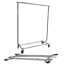 When the rack is fully extended the height of the display rail can be adjusted by push of a. Collapsible Salesman Garment Rack Retail Apparel Racks By Grand Benedicts Store Fixtures
