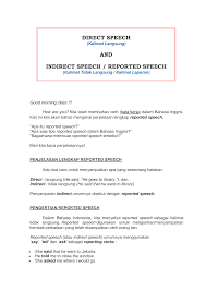 Kumpulan contoh kalimat langsung dan kalimat tidak langsung, serta pengertian, aturan untuk mengetahui lenh lengkap. Http Smkm11tapteng Sch Id Wp Content Uploads 2020 03 Direct Speech R Pdf
