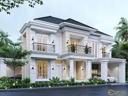 Murni desain, kota bekasi, jawa barat. Desain Rumah Classic 2 Lantai Ibu Menik Di Jatibening Bekasi