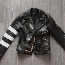 Personalized Hand Painted Custom Leather Jacket Etsy