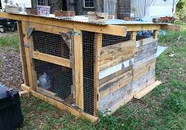 The builder provides plenty of instructions and pictures to make it easy for you to build this urban chicken coop, and he highly recommends google sketchup as a visualization tool. Reclaimed Pallet Chicken Coop Easy Pallet Ideas