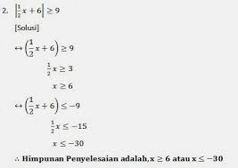 B menentukan model matematika dari soal cerita. Contoh Soal Pertidaksamaan Irasional
