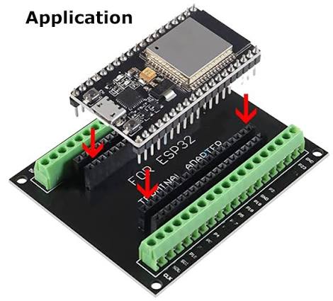 Probots ESP32 38pin GPIO Expansion Board Screw Terminal AdapterBuy Online Buy Online India