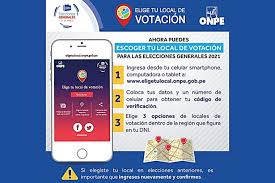 Elecciones generales del perú 2021 el 11 de abril del 2021 se realizara las elecciones generales en el perú. Onpe Puso A Disposicion De Ciudadanos Plataforma Para Elegir Local De Votacion