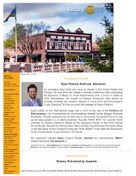 Kyle Patrick Sullivan, Baritone Rotary Scholarship Awards