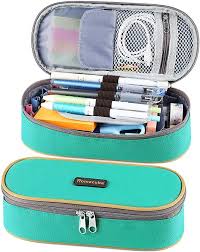 Amazon Com Homecube Pencil Case Big Capacity Pencil Bag Makeup Pen Pouch Durable Students Stationery With Double Zipper Pen Holder In 2020 Pencil Bags Pen Pouch Pouch
