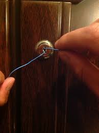 Then insert it into the gap in the door and feed it behind the latch. How To Pick A Lock With Paper Clips B C Guides
