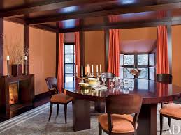 Dark brown wood tones can sometimes look heavy and dull. 31 Gorgeous Rooms Featuring Warm Colors Architectural Digest