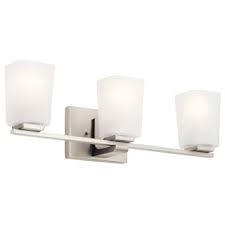 They are half the price and this model is. Kichler 55017pn Polished Nickel Roehm 3 Light 23 Wide Bathroom Vanity Light Lightingdirect Com