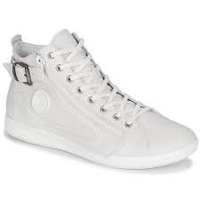 Chaussures baskets pataugas femme johana taille blanc blanche cuir lacets. Pataugas Palme N Blanc Livraison Gratuite Spartoo Chaussures Basket Montante Femme 149 00
