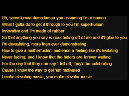 In 2013, the detroit rapper set a new guinness world record for most words in a hit single with rap god, packing 1,560 words into just over six minutes. Rap God Fast Part Lyrics Youtube
