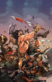 This is a really nice book featuring artwork and artists that worked on marvel comics version of conan the barbarian. Conan The Barbarian Vs Ra S Al Ghul Battles Comic Vine