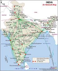 Airports And Air Route Map Of India In 2019 Flight Map