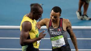 Evoking usain bolt's name while praising another sprinter will invariably raise a few eyebrows, but in the case of andre de grasse there's photographic evidence to back up the comparisons. From Bromance To Beef Did Usain Bolt Take A Shot At Andre De Grasse Article Bardown