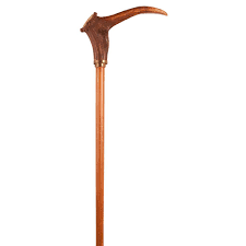 Baston De Cervido Baston De Caballero Con Empunadura Realizada Con La Cornamenta De Un Cervido Anillo Y Terminacio Canes Walking Sticks Walking Sticks Decor