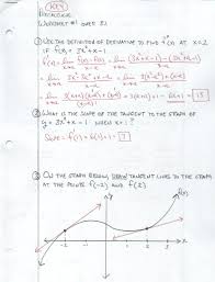 1) use a calculator and the definition of the derivative. Precalculus Worksheet 3 1