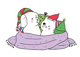 They share one body with dog's head at one end and cat. Cartoon Cute Christmas Dog And Cat And Gifts Download Free Vectors Clipart Graphics Vector Art