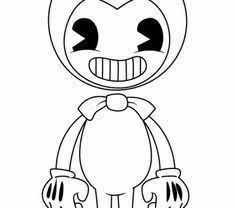 Bendy and the ink machine coloring book book. Bendy And The Ink Machine Coloring Page New Bendy Pages Coloring Pages In 2021 Coloring Pages Free Printable Coloring Pages Angel Coloring Pages