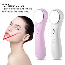 Do not use internally and avoid using near center of the throat to avoid thyroid stimulation; Ultrasonic Ion Facial Device Face Lift Skin Care Massager Ultrasound Firming Face Cleaner Wrinkle Removal Lifting Beauty Device Klassliving