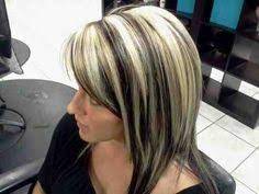 Black hair with blonde highlights can be upgraded by adding dark warm brown ribbons and contrasting honey blonde money pieces. 13 Best Blonde Hair With Black Highlights Ideas Hair Styles Hair Blonde Hair Color