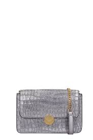 Visone Lizzy Shoulder Bag In Silver Leather Italist