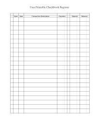 Free Printable Checkbook Register Templates Checkbook Register Printable Checks Printable Check Register