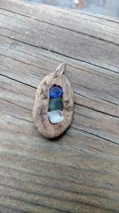Driftwood And Sea Glass Pendant Driftwood Jewelry Beachglass Jewelry Sea Glass Crafts