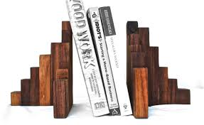 Rustic Wood Bookends Walnut Set Of 2 Wood Art Wooden Etsy Wood Bookends Wooden Bookends Modern Bookends