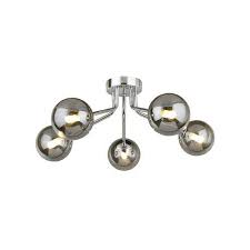 Auch in der küche eignen sich deckenstrahler sehr gut zur gleichmäßigen ausleuchtung des raumes. Aldo 5 Light 50cm Ceiling Spotlight Corrigan Studio Fixture Colour Chrome Shade Colour Cognac 50cm 5light Al In 2020 Deckenstrahler Rauchglas Wohnzimmer Planen