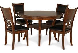 Tot tutors kids wood table and 4 chairs set, multiple colors. New Classic Gia Contemporary 5 Piece Dining Table And Chair Set With Table Storage Rife S Home Furniture Dining 5 Piece Sets