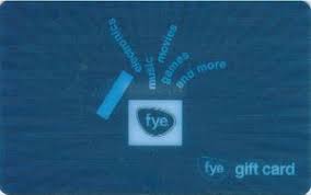 Maybe you would like to learn more about one of these? Gift Card Fye Gift Card F Y E United States Of America F Y E Col Us F Y E 058b