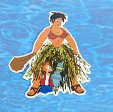 Futurama Amazonian Woman Bender and Fry Hiding 3-inch - Etsy