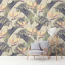 Birds Of Paradise Wallpaper The Range Birds Of Paradise Wallpaper Various Colours The Block Shop Paradise Wallpaper Wallpaper Sydney Home Wallpaper
