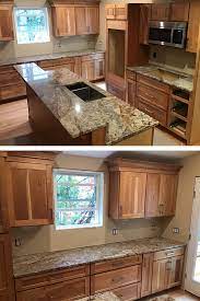 Oh, goodness, that sounds almost the same! Granite Countertop Kitchen Cabinets And Granite Natural Wood Kitchen Natural Wood Kitchen Cabinets