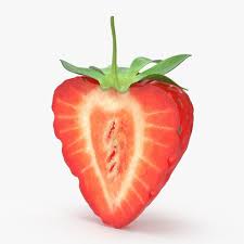 Strawberry Cross Section 3d Max Fruit Art Drawings Fruits Drawing Still Life Fruit