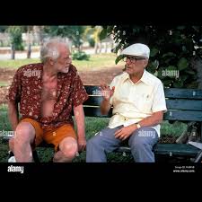 Wrestling Ernest Hemingway (1993) Starring the late great Robert Duvall,  Richard Harris, Shirley MacLaine, Piper Laurie, and Sandra Bullock Filmed  at the crib, Duvall plays Walter, a retired Cuban barbero, absolutely nailed