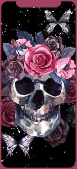 Mobile wallpaper cool wallpaper wallpaper android wallpaper space skull wallpaper heart wallpaper android wallpaper red backgrounds phone wallpapers android wallpaper hd nature. Flower Wallpaper Iphone Mobile Phone Case Rose Pink Flower Skull 30954 Wallpaperuse