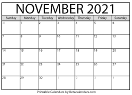 Printable liturgical catholic calendar in a nutshell: Free Printable November 2021 Calendar