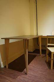 Cheap drafting table made from plywood: Simple Plywood Table Design Easy To Make And Strong Leg Plywood Table Furniture Table Design