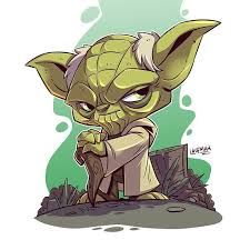 Derek Laufman On Instagram Do Or Do Not Buy This Print There Is No Try At Dereklaufman Com Link In My Star Wars Cartoon Star Wars Art Star Wars Characters