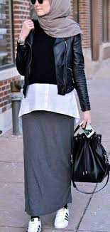 20 Attractive Hijab Winter Outfits Buzz 2018 Model Pakaian Hijab Model Pakaian Pakaian Islami