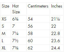 Canada Brixton Hat Sizing 97b24 95298