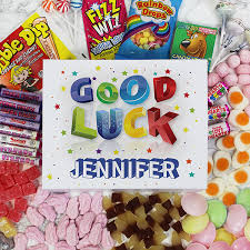 Some key occasions can include: Good Luck Personalised Sweet Gifts Retro Sweet Shop