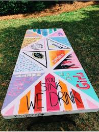 Opt for a motivational quote to get you jumping out of bed, a colourful composition to get the good vibes flowing or a photo collage of loved ones to put a smile on your face and a warmness in your heart. Hannahmbabb Relatablemoods Beer Pong Table Painted Diy Beer Pong Table Beer Pong Table Diy