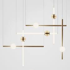 Orion Light Gold Light Tube Light Interior Lighting
