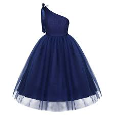 Lace And Tulle Flower Girl Dress In Navy For 3 12 Year Olds In 2020 Flower Girl Dresses Tulle African Dresses For Kids Girls Dresses