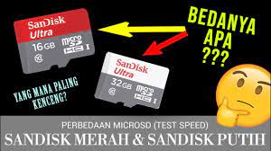 Samsung micro sd xc 1 dari ketiga jenis itu memiki class yang dimulai dari level 6 s.d 10 yang disarankan dengan kecepatan dan ukuran data yang berbeda. Pilih Microsd Sandisk Merah Atau Putih Apa Bedanya Test Speed Microsd Sandisk Youtube