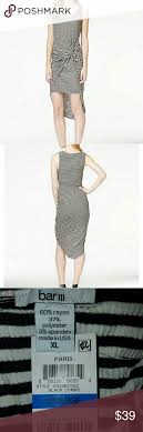 Bar111 Blk Wht Stripe Hi Low Dress Hi Low Dresses Dress Bar Bar Iii Dress